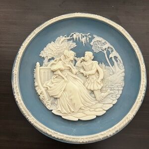 Bradex Vintage Victorian Incolay Studios ‘You Shall Shine More Bright’ Plate